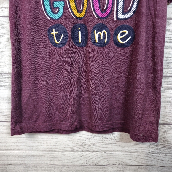 BELLA + CANVAS "Here For A Good Time" V-neck T-Shirt, Womens Size : Large - Picture 5 of 7